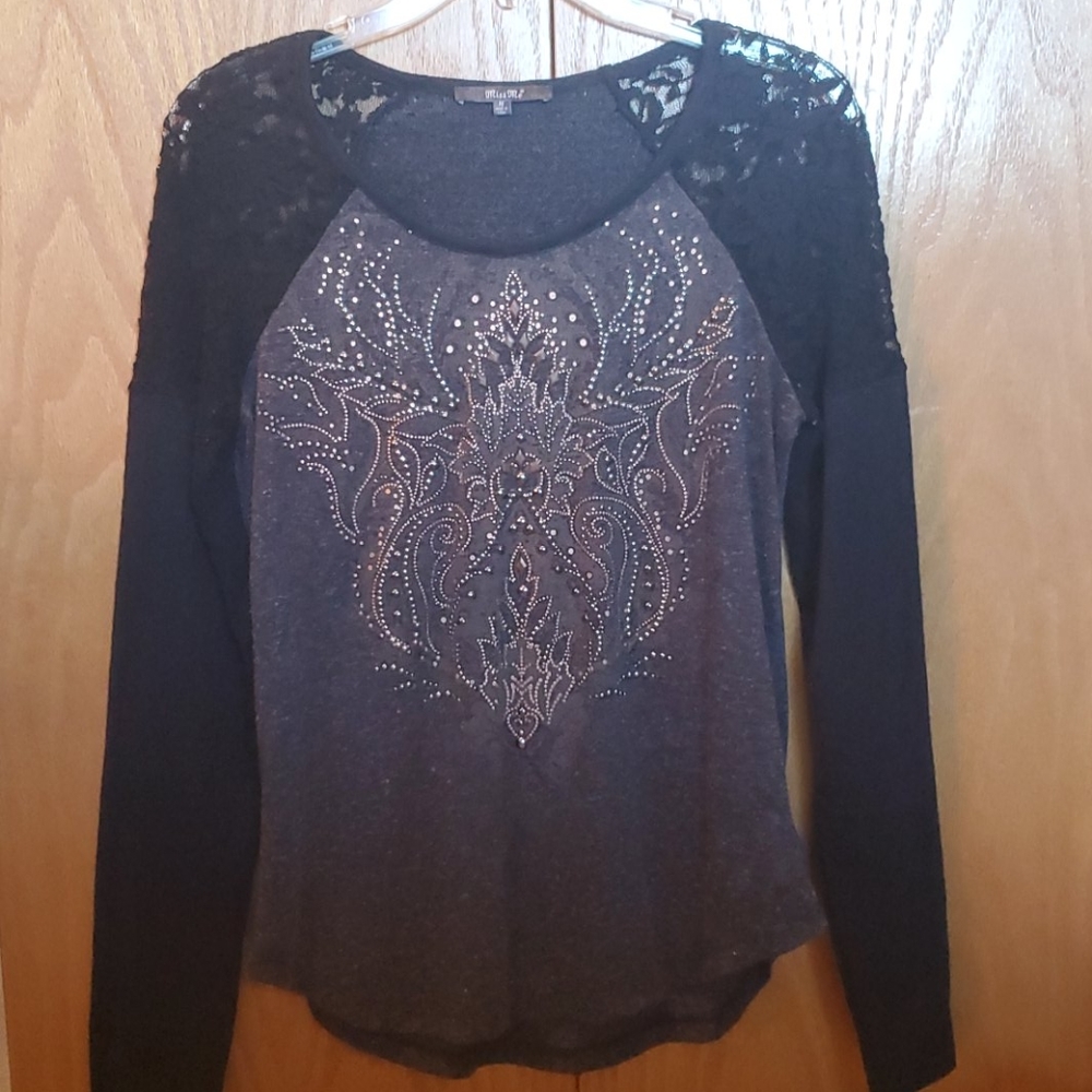 Miss Me brown top